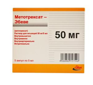 Лечение препаратом метотрексат